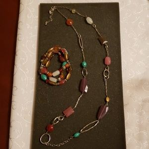 Lia Sophia necklace and bracelet set